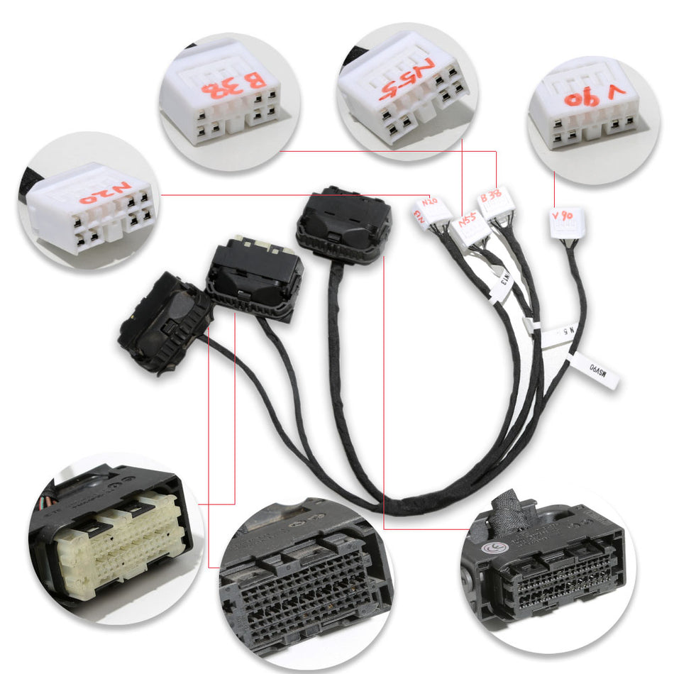 BMW ECU Cable Works with IM608 and IM508 for N20/N13/N55/B38/V90