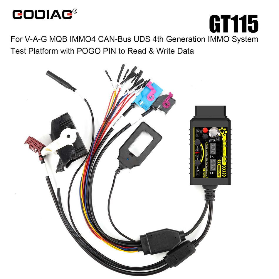 GODIAG GT115 VAG MQB  IMMO4 CAN-Bus UDS Test Platform with POGO PIN to Read & Write Data