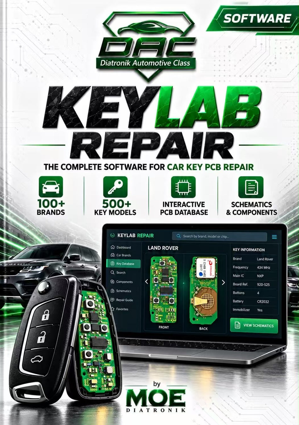Diatronik KEYLAB Repair Software-The Complete Software for Car Key PCB Repair