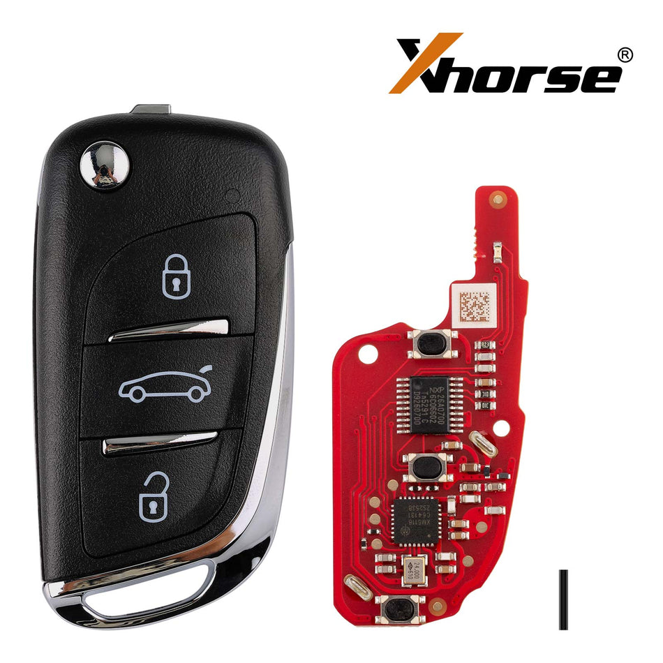 XHORSE XNDS00EN DS Style Wireless Universal Remote Key 3 Buttons 5pcs/lot