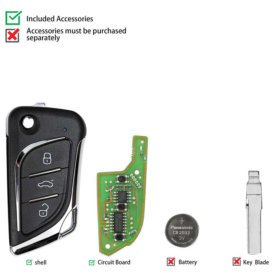 XHORSE XKLKS0EN LEI.KSS Style Wired Remote