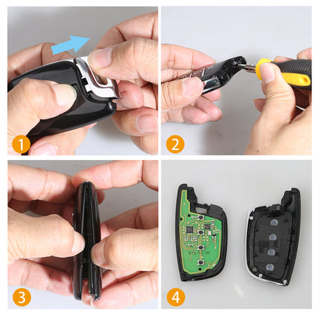 Xhorse XSCS00EN 4 Button Smart Key Colorful Crystal Style
