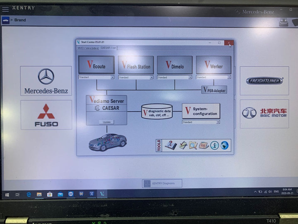 SSD Xentry 2020 Suitable to Add Key for Mercedes Benz FBS4