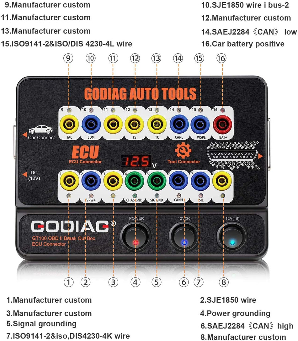 godiag gt100 obd diagnostic port tester