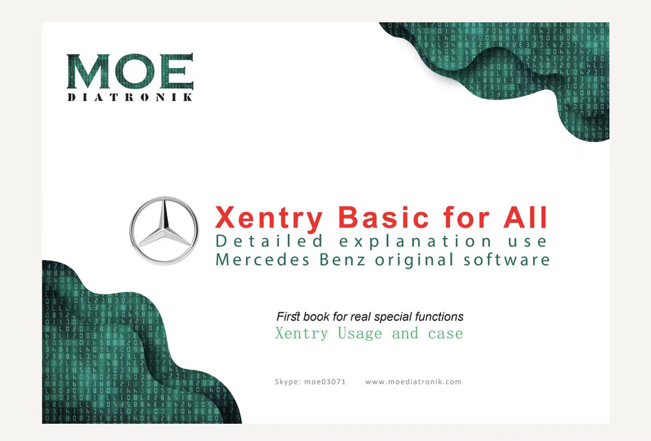Xentry Basic for All Detailed Explanation Use