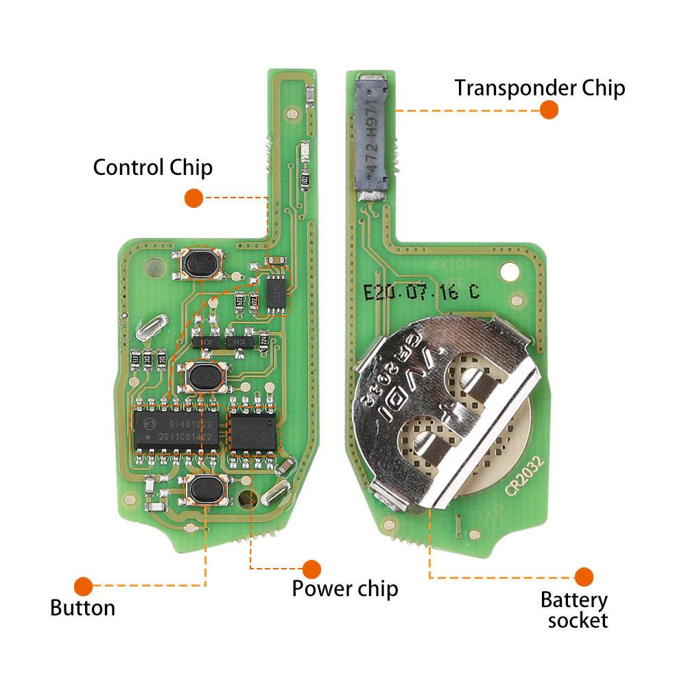 XHORSE XEMQB1EN MQB Style 3 Buttons