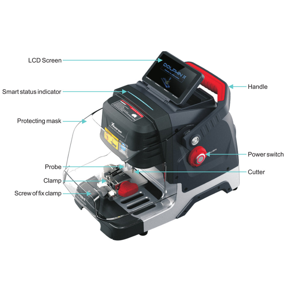 [IN STOCK] 2021 New Xhorse Dolphin XP005L XP-005L Dolphin II Key Cutting Machine